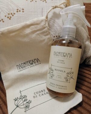 nasoterapia cuore di casa acqua profumata tessuti e ambienti nuvola talco e rosa