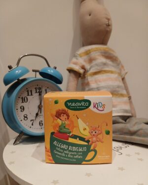 allegro risveglio. infuso rallegrante con caramello e riso soffiato per bambini