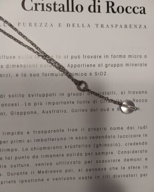 collana mini zodiac+ cristallo di rocca