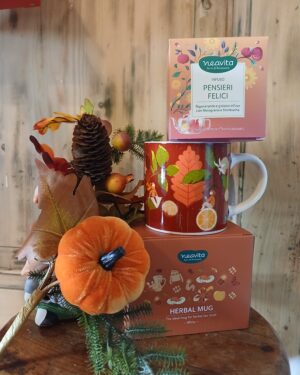 herbal mug 400 ml & tisana pensieri felici